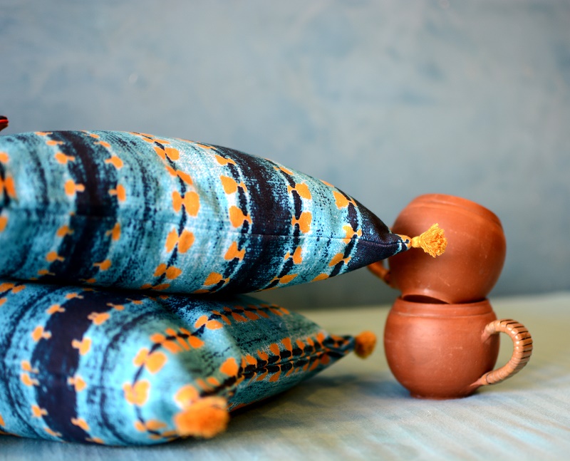Batik Print Cushions by Shivani Shroff